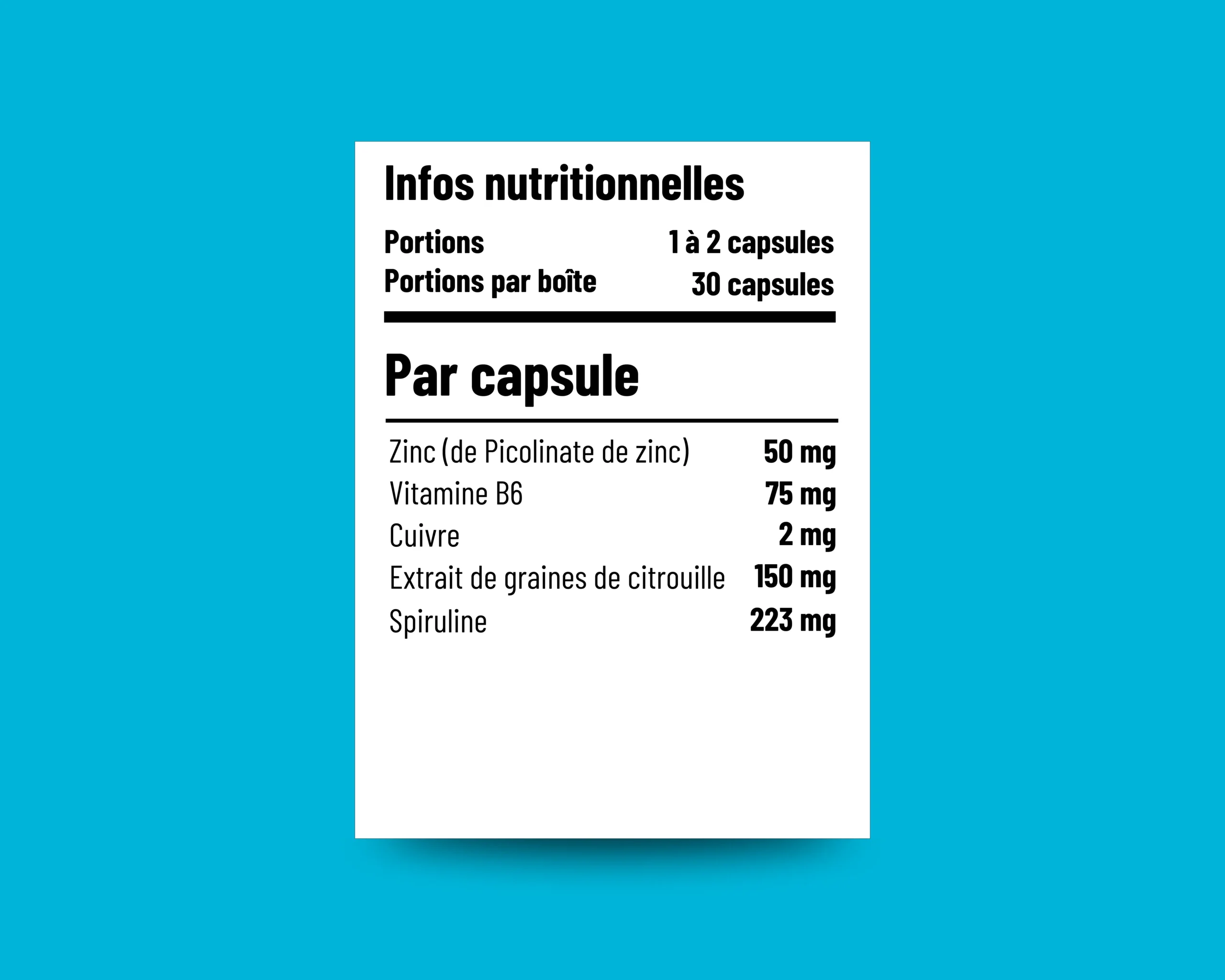 Zinc – (50mg Picolinate de zinc) – Image 3